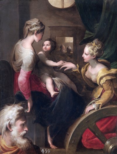 Die mystische Hochzeit der hl. Katharina von Parmigianino (1503 40) (after)