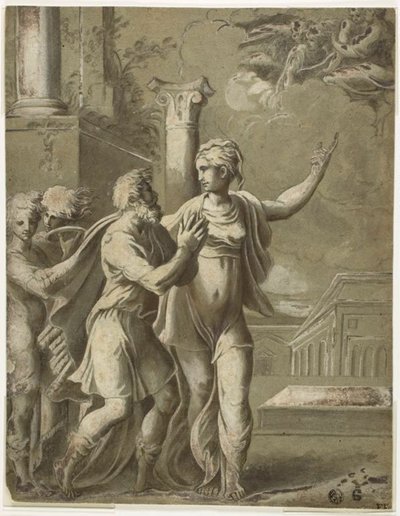 Augustus und die Tiburtinische Sibylle von Parmigianino