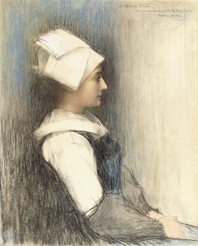 Ein bretonisches Mädchen von Pascal Adolphe Jean Dagnan Bouveret