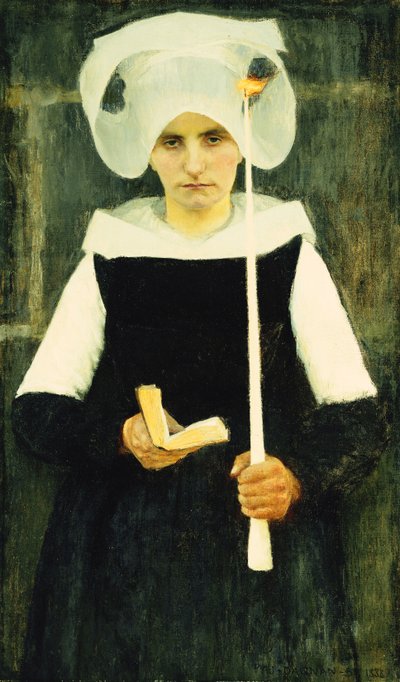 Bretonin beim Pardon, 1888 von Pascal Adolphe Jean Dagnan Bouveret