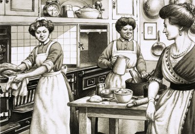 Kochen in der Edwardianischen Zeit wurde auf kohlebefeuerten Herden durchgeführt von Pat (1907-95) Nicolle