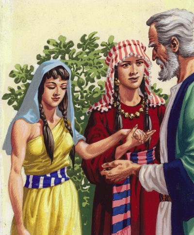 Sarai stellt Hagar Abraham vor von Pat (1907-95) Nicolle