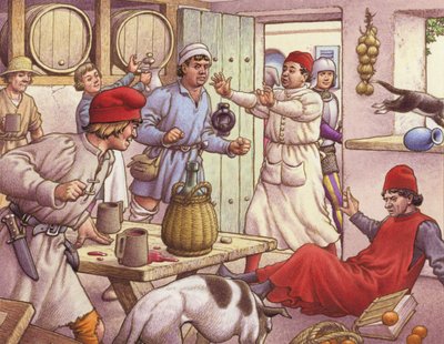 Bauernkämpfe im 15. Jahrhundert in Italien von Pat (1907 95) Nicolle