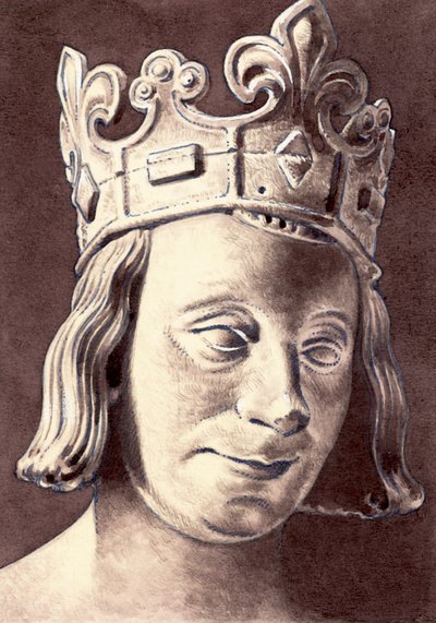 Porträt von Karl V. von Frankreich von Pat (1907 95) Nicolle