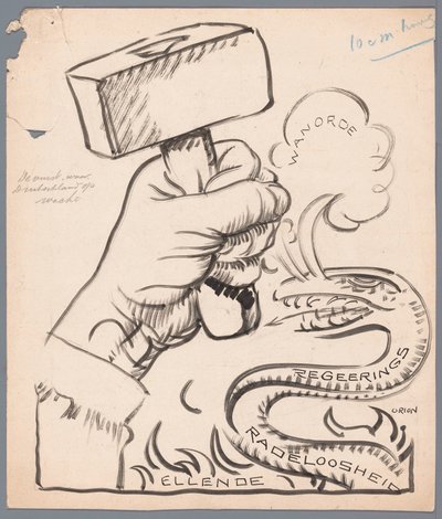 Die Faust, auf die Deutschland wartet von Patricq Kroon (signed by artist)