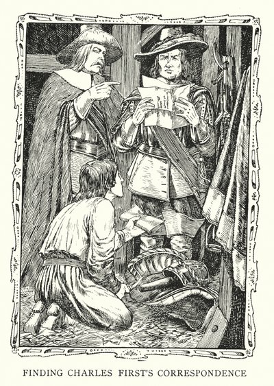 Auffinden der Korrespondenz von König Karl I. von Patten (after) Wilson