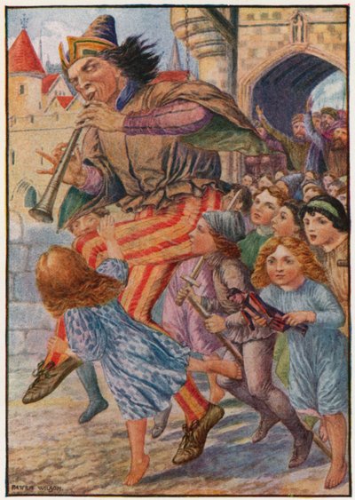 "Halt, halt!" riefen die Leute, "er nimmt unsere Kinder!" von Patten Wilson
