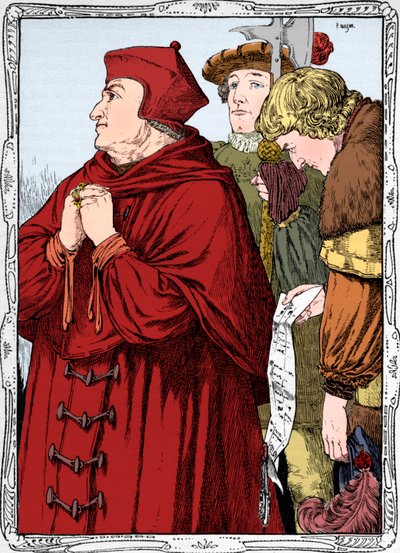 Die Verhaftung von Kardinal Wolsey, 1902 von Patten Wilson