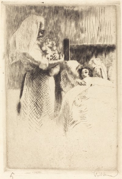 Geburtsanzeige für Anne-Élisabeth Besnard von Paul Albert Besnard