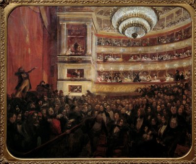 Die Premiere von Hernani (1830) von Paul Albert Besnard