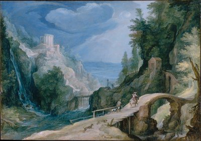 Landschaft bei Tivoli von Paul Bril