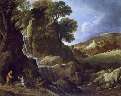 Christus wird in der Wüste versucht, 1626 von Paul Bril