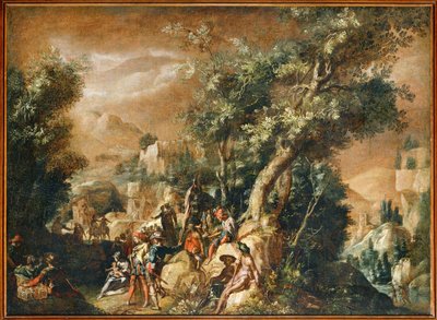 Ruinen und Figuren von Paul Brill or Bril