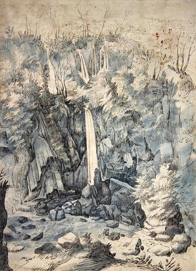 Wasserfall bei Tivoli von Paul Brill or Bril