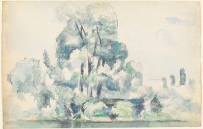 Ufer der Seine bei Médan von Paul Cezanne