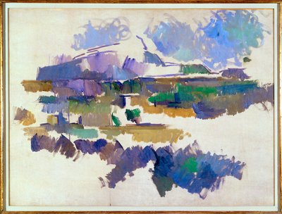 Der Berg Sainte-Victoire, gesehen von Lauves von Paul Cezanne