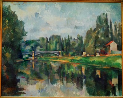 Die Brücke über die Marne in Créteil von Paul Cezanne