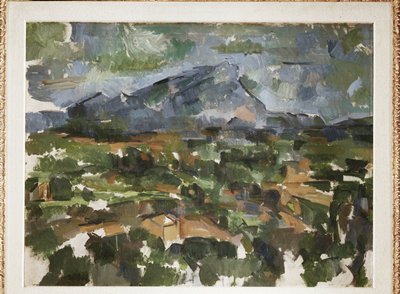 Mont Sainte-Victoire von Les Lauves aus gesehen von Paul Cezanne