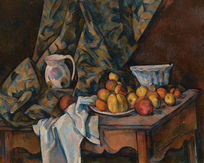 Stillleben mit Äpfeln und Pfirsichen von Paul Cézanne