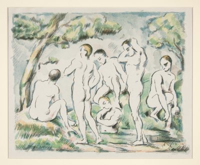 Die Badenden (kleine Fassung) von Paul Cézanne