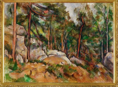 Die Felsen im Park des Château Noir von Paul Cezanne