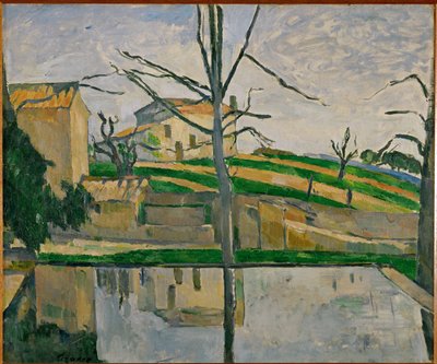 Der Teich vor dem Jas de Bouffan von Paul Cezanne