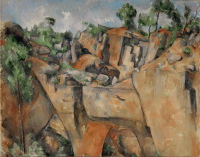 Der Steinbruch bei Bibemus, Provence, Frankreich von Paul Cezanne