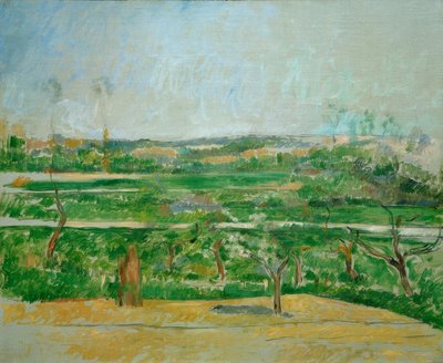 Paysage à Aix-en-Provence von Paul Cézanne