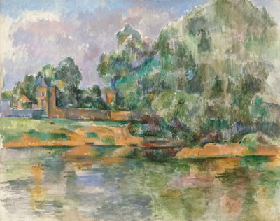 Ufer der Seine bei Médan, ca. 1885-1890 von Paul Cézanne