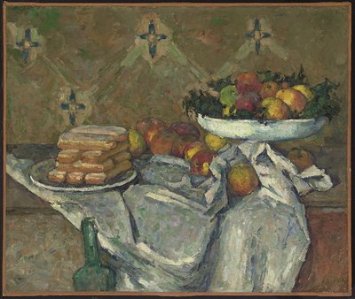 Compotier et assiette de biscuits, ca. 1877 von Paul Cézanne