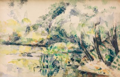 Sumpfwasser (in der Nähe von Melun?) von Paul Cézanne