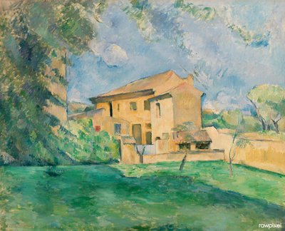 Der Bauernhof Jas de Bouffan von Paul Cézanne