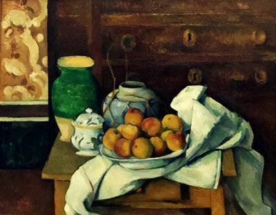 Stillleben mit Kommode von Paul Cézanne