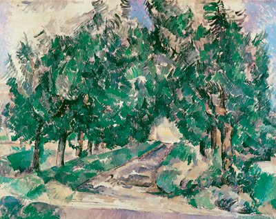 Die Allee am Jas de Bouffan von Paul Cézanne