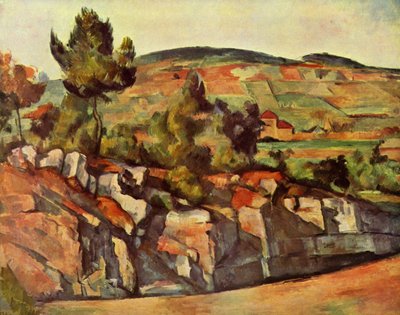 Die Straße in der Provence von Paul Cézanne