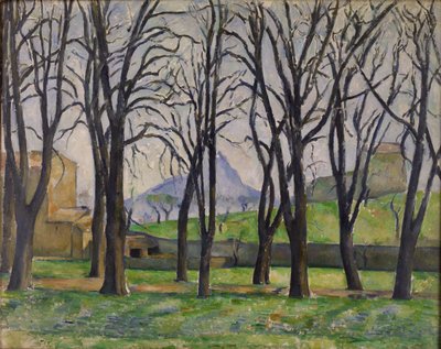 Die Kastanienbäume von Jas de Bouffan im Winter von Paul Cézanne