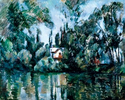 Haus am Ufer der Marne (Île Machefer bei Saint-Maur-des-Fossés) von Paul Cézanne