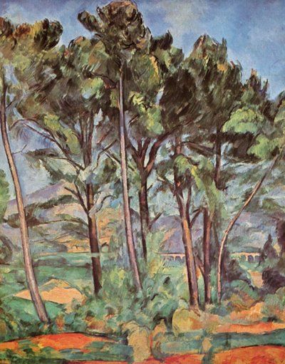 Montagne Sainte-Victoire und Viadukt von Valcros von Paul Cézanne