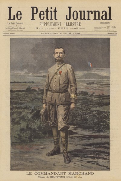 Major Jean-Baptiste Marchand, französischer Soldat und Entdecker von Paul Dominique Philippoteaux