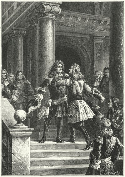Marschall Villars und Prinz Eugen von Savoyen verhandeln den Frieden von Rastatt von Paul Dominique Philippoteaux