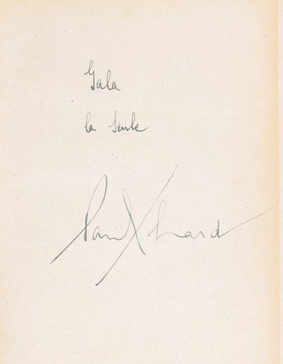 Handschriftliche Widmung in L