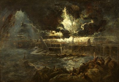 Die Zerstörung von Pompeji, um 1835 von Paul Falconer Poole