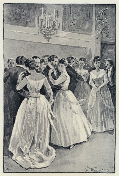 Illustration zu Anna Karenina: Kitty auf dem Ball von Paul Frenzeny