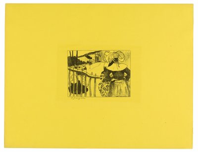 Bretonische Frauen an einem Tor, aus der Volpini-Suite von Paul Gauguin