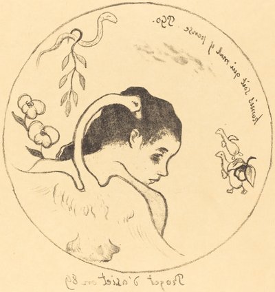 Entwurf für einen China-Teller, 1889 von Paul Gauguin