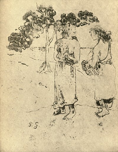 Zeichnung, 1936 von Paul Gauguin