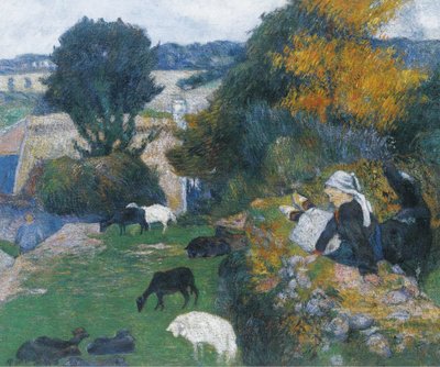 Die bretonische Schäferin von Paul Gauguin