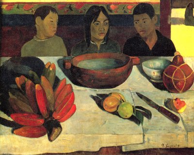 Das Mahl (Die Bananen) von Paul Gauguin