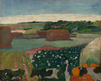 Heuhaufen in der Bretagne von Paul Gauguin