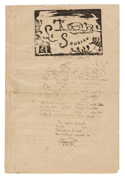 Le sourire: Bösartige Zeitschrift, Feb. 1900 von Paul Gauguin